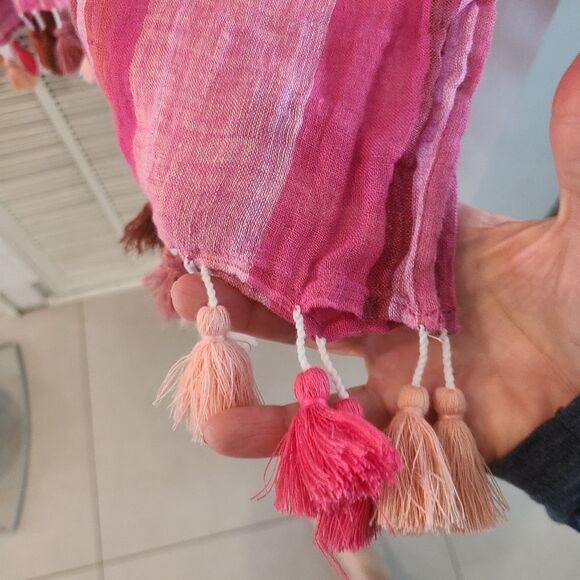 Seafolly Pink and White Striped Tunic / Coverup - Picture 2 of 6